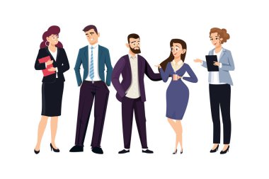 Vektör illüstrasyon materyali iş adamları, insanlar görüyor