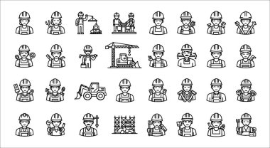 Yapı simgelerinin vektör kümesi
