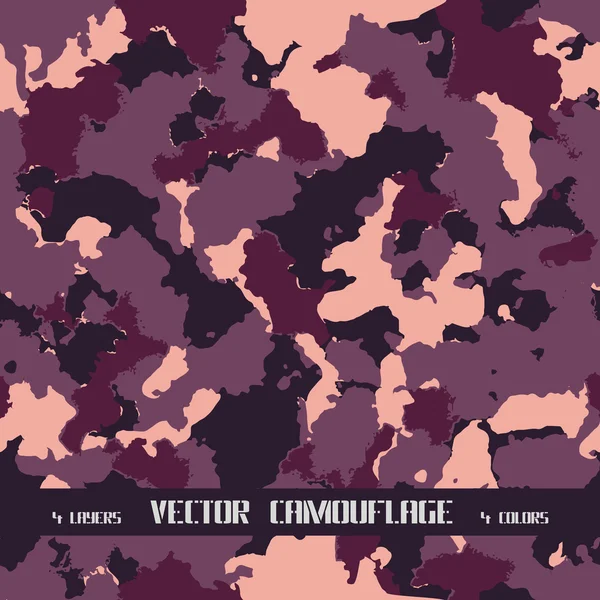 Chasse et camouflage militaire — Image vectorielle