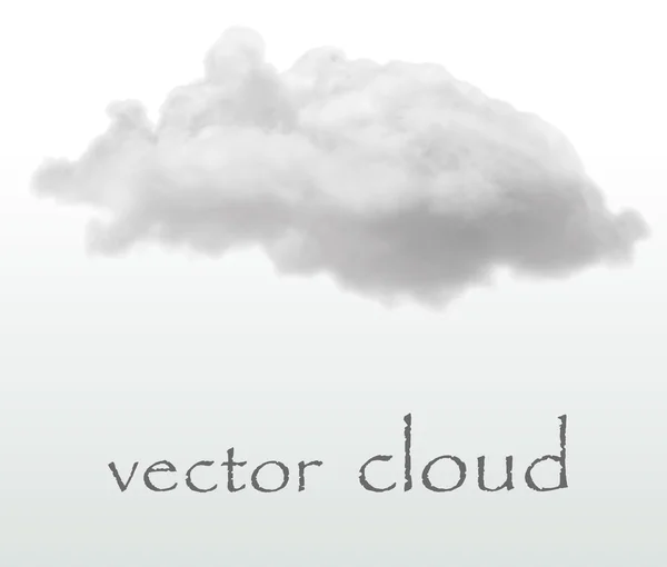 Nube vectorial realista — Vector de stock