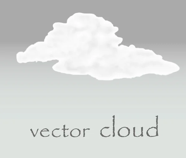 Nube vectorial realista — Vector de stock