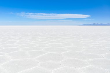 Salar de Uyuni, Bolivya sonsuzluğun görünümü