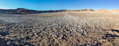 Moon Valley krater Şili Atacama Çölü'nde