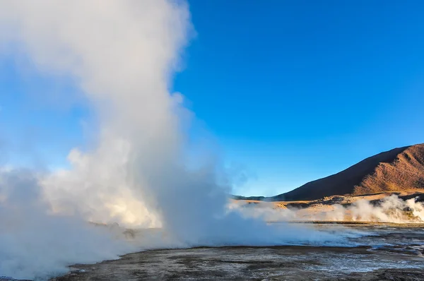 Gejzíry Tatio v poušti Atacama, Chile — Stock fotografie