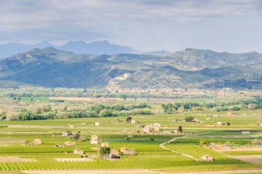 View of the countryside near Tivissa, Spain clipart