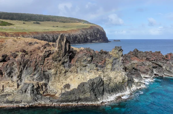 Paisajes costeros en Isla de Pascua, Chile —  Fotos de Stock