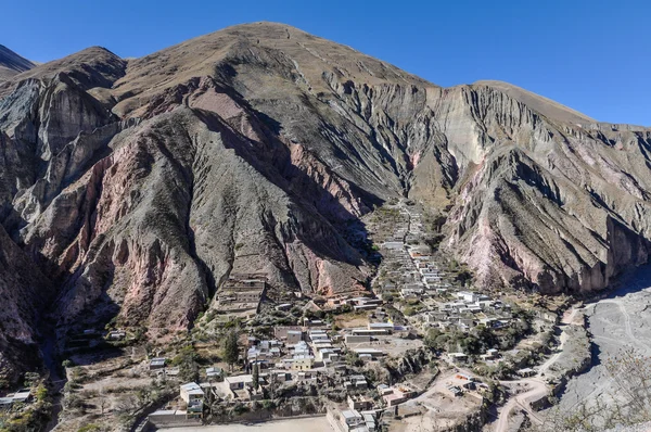 Blick auf die quebrada de la humahuaca in iruya, argentina — Stockfoto