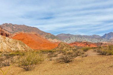 Renkli kaya oluşumları Quebrada de Las Conchas, Argenti