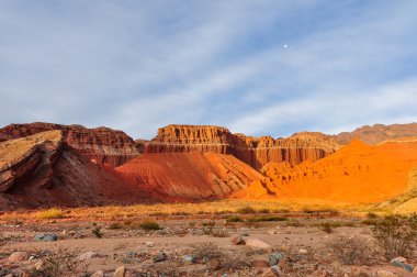 Günbatımı Quebrada de Las Conchas, Arjantin