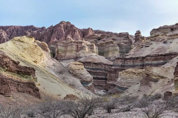 Rock formations in the Quebrada de las Conchas, Argentina — Stock Photo, Image