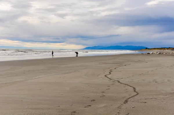 Beach view at Sunset in Hokitika, New Zealand — Stock Photo, Image