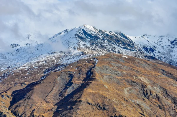 A Crown tartomány Road, Queenstown, a déli tavak közelében-nézetek, — Stock Fotó