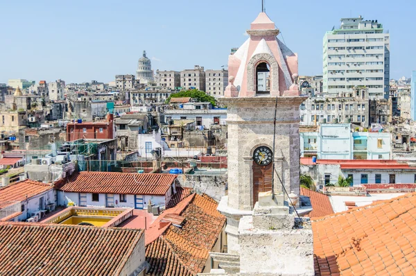 Προβολή της la Habana Vieja από τον καθεδρικό ναό, Κούβα — Φωτογραφία Αρχείου