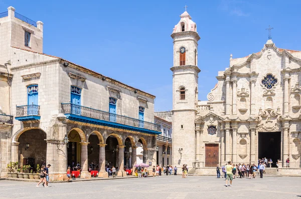 Katedrális, La Habana Vieja, Kuba — Stock Fotó