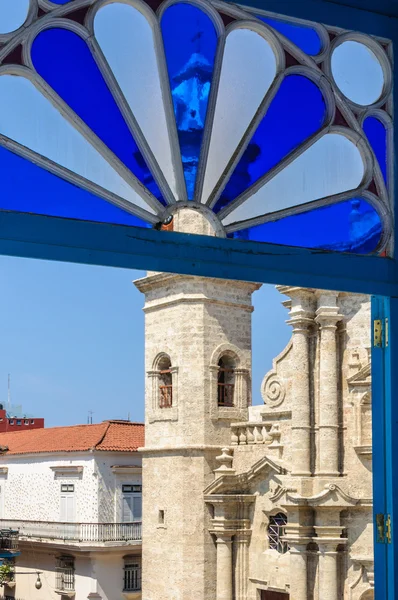 Turnul catedralei din Habana Vieja, Cuba — Fotografie, imagine de stoc