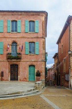 Renkli sokakları Roussillon, Provence, Fransa