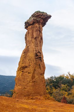 Hardal kaya oluşumları Fransızca Colorado, Provence, Fransa