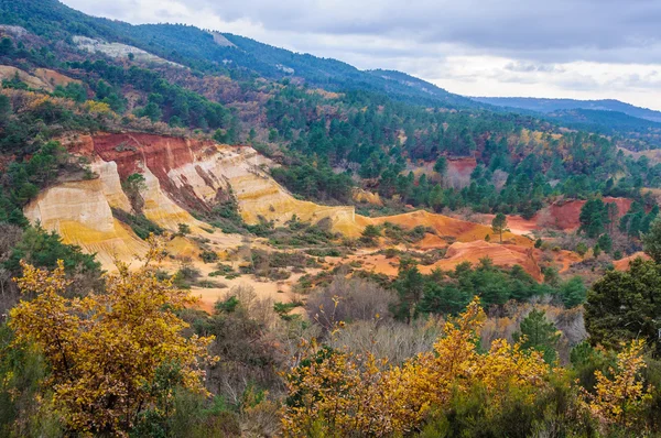 Mines d'ocre en Colorado, Provence, France — Photo