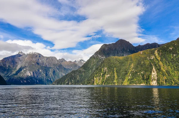 Ruhige Landschaft im Milford-Sound, Neuseeland — Stockfoto