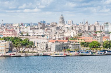 Havana, Küba'da cityscape bakış