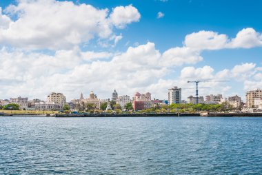 Havana, Küba'da sahil manzarası görünümünü