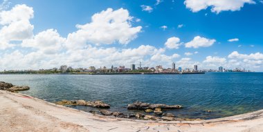Havana, Küba'da şehrin panoramik görünüm