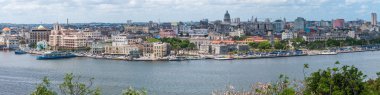 Panoramik cityscape Havana, Küba