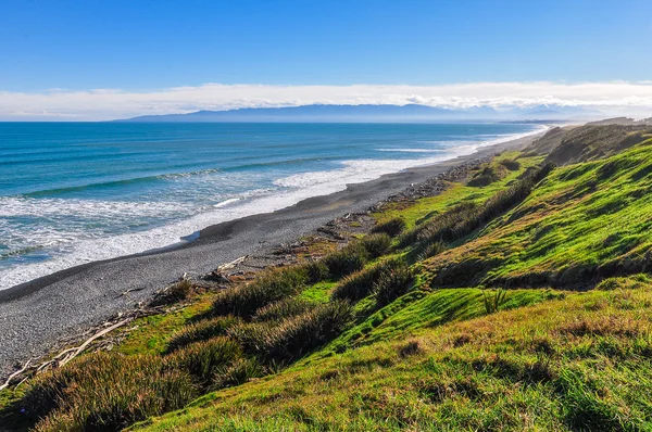 Rough coastal landscape in South Island, New Zealand — Stock Photo, Image