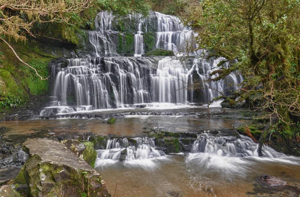 Purakaunui Falls in The Catlins, New Zealand — Stock Photo, Image