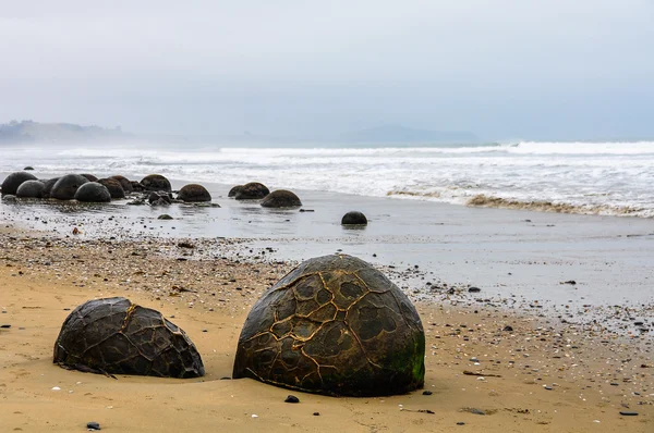 Las rocas Moeraki en Nueva Zelanda — Foto de Stock