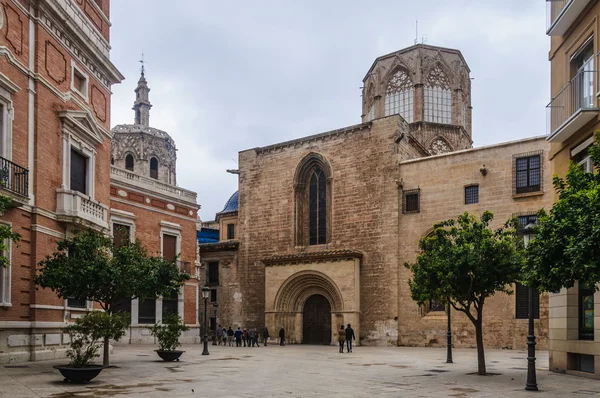 Vista traseira da Catedral em Valência, Espanha — Fotografia de Stock