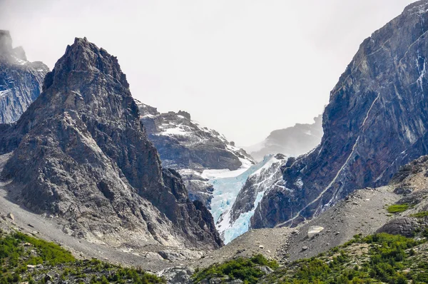 Glaciär, Torres del Paine nationalpark, Chile — Stockfoto