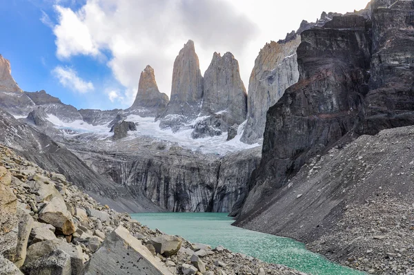Las Torres, Parque Nacional Torres del Paine, Chile —  Fotos de Stock
