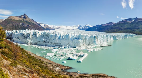 Panoramatický pohled, Ledovec Perito Moreno, Argentina — Stock fotografie