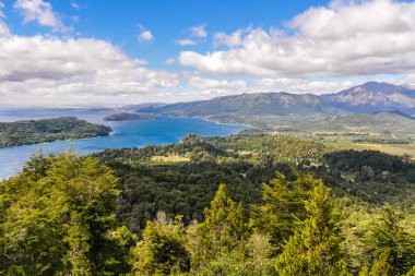 Görünüm göller, Bariloche, Argentina