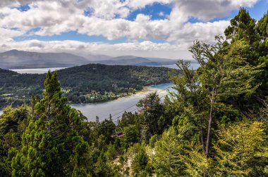 Görünüm göller, Bariloche, Argentina