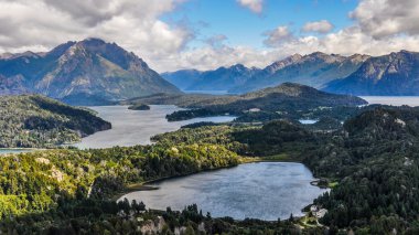 Görünüm göller, Bariloche, Argentina