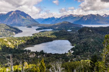 Görünüm göller, Bariloche, Argentina