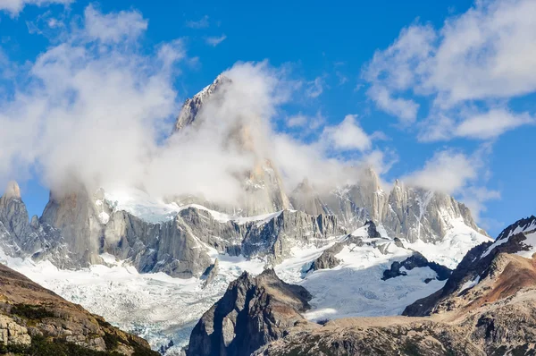 Fitz Roy szczyty, El Chalten, Argentyna — Zdjęcie stockowe