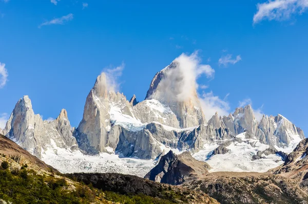 Fitz Roy піки, El Chalten, Аргентина, El Chalten, Аргентина — стокове фото