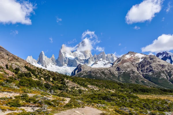 Fitz Roy κορυφές, El Chalten, Αργεντινή, El Chalten, Αργεντινή — Φωτογραφία Αρχείου