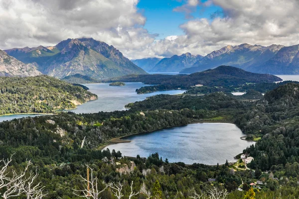 Blick auf die Seen, Bariloche, Argentinien — Stockfoto