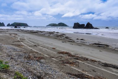 Beach, Ancud, Chiloe Adası, Şili