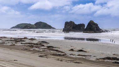 Beach, Ancud, Chiloe Adası, Şili