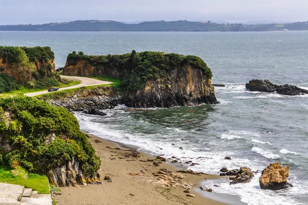 Spiaggia, Ancud, Isola di Chiloe, Cile — Foto Stock