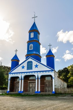 Wooden Church, Chiloe Island, Chile clipart