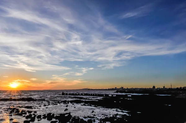 Günbatımı: Montevideo, Uruguay — Stok fotoğraf