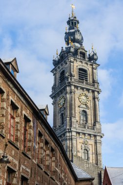 Çan kulesi Mons, Belçika, kültür başkenti