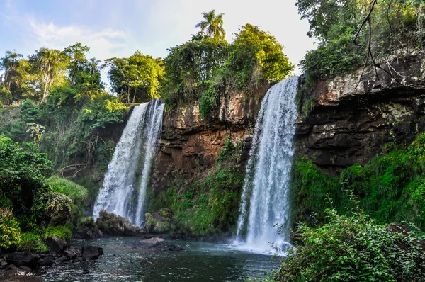 Cachoeira dupla, Cataratas do Iguaçu, Argentina — Fotografia de Stock