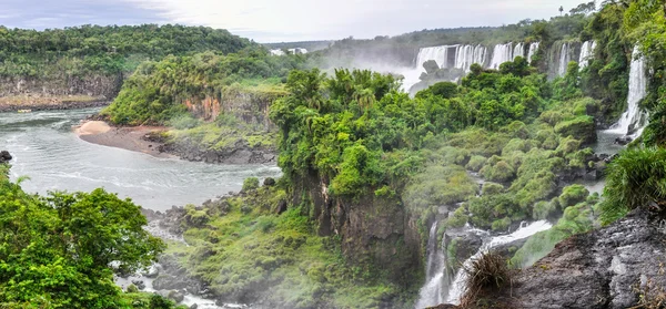 Horní obvod Iguazu Falls, Argentina — Stock fotografie